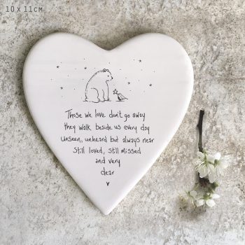 143  Heart coaster-Those we love don't go away