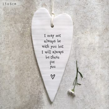 2031  Porcelain long heart-May not always be with you
