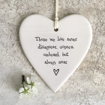 4212  Porcelain round heart-Those we love